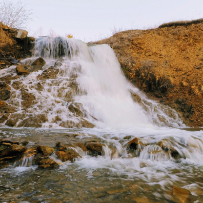 Водопад на реке Кривой